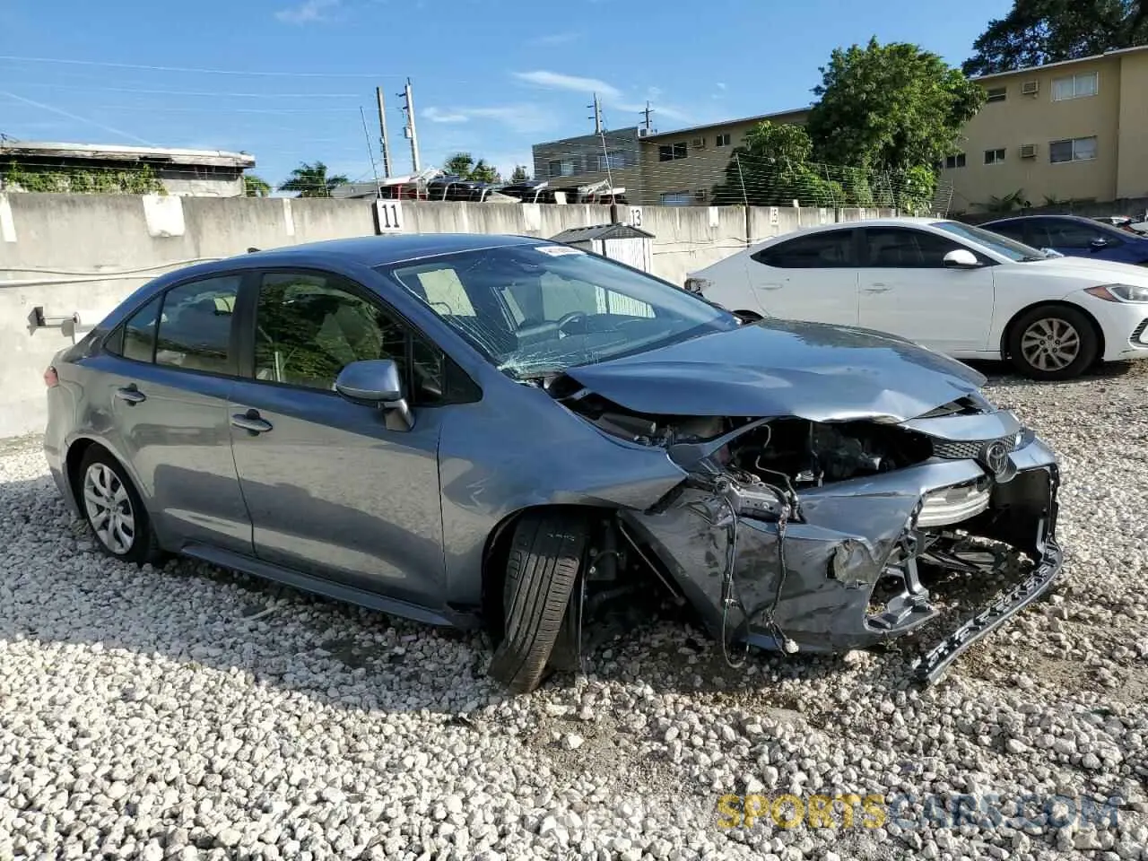 4 fotografías del automóvil dañado JTDEPMAE7NJ211927 TOYOTA COROLLA 2022
