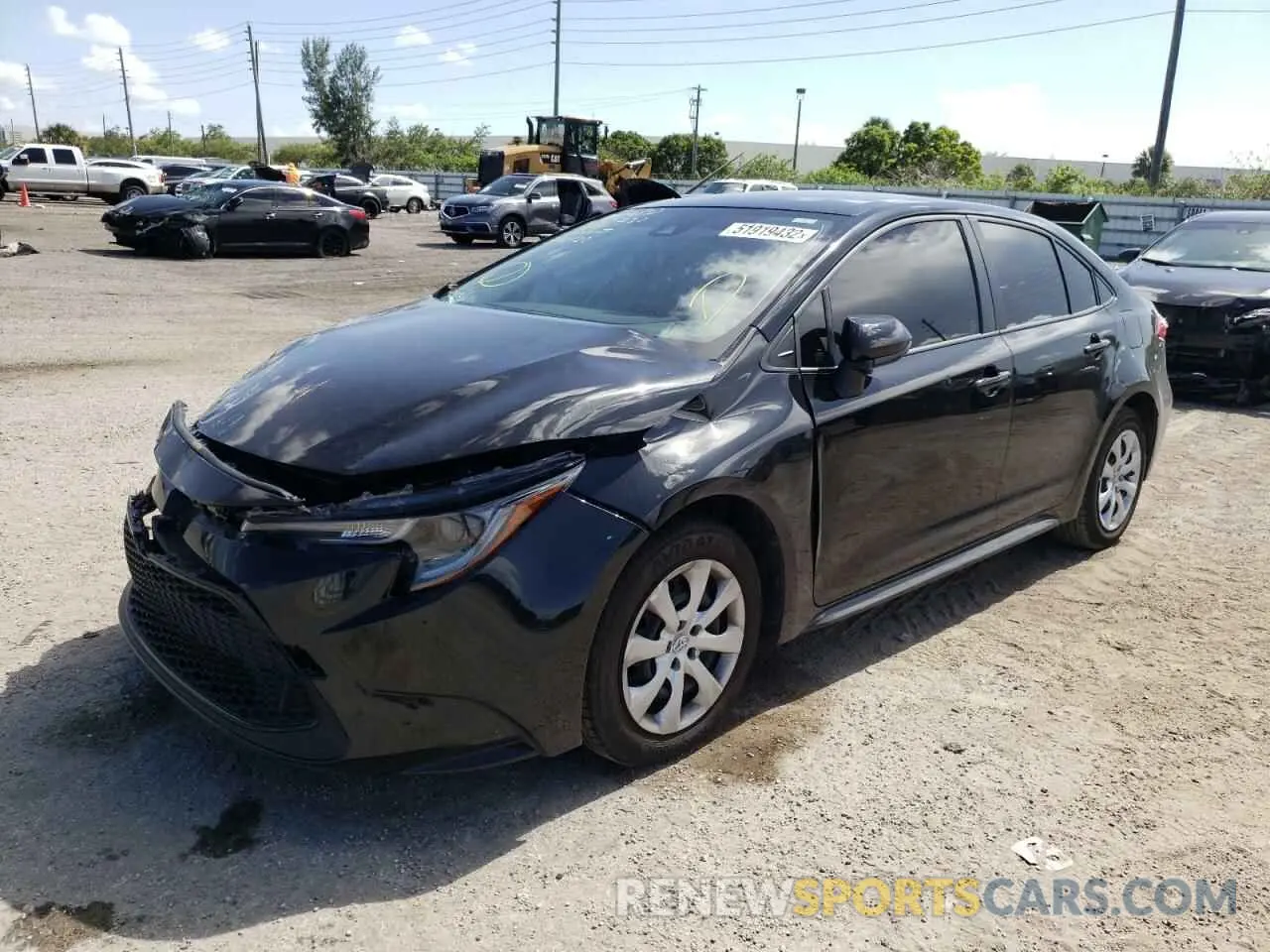 2 fotografías del automóvil dañado JTDEPMAE7NJ218490 TOYOTA COROLLA 2022