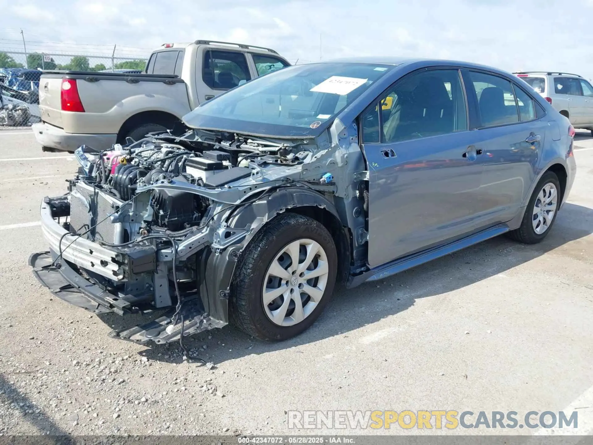 2 fotografías del automóvil dañado JTDEPMAE7NJ222667 TOYOTA COROLLA 2022