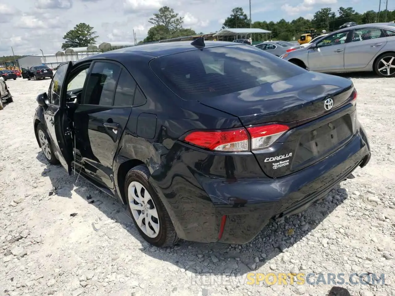 3 fotografías del automóvil dañado JTDEPMAE8NJ191249 TOYOTA COROLLA 2022