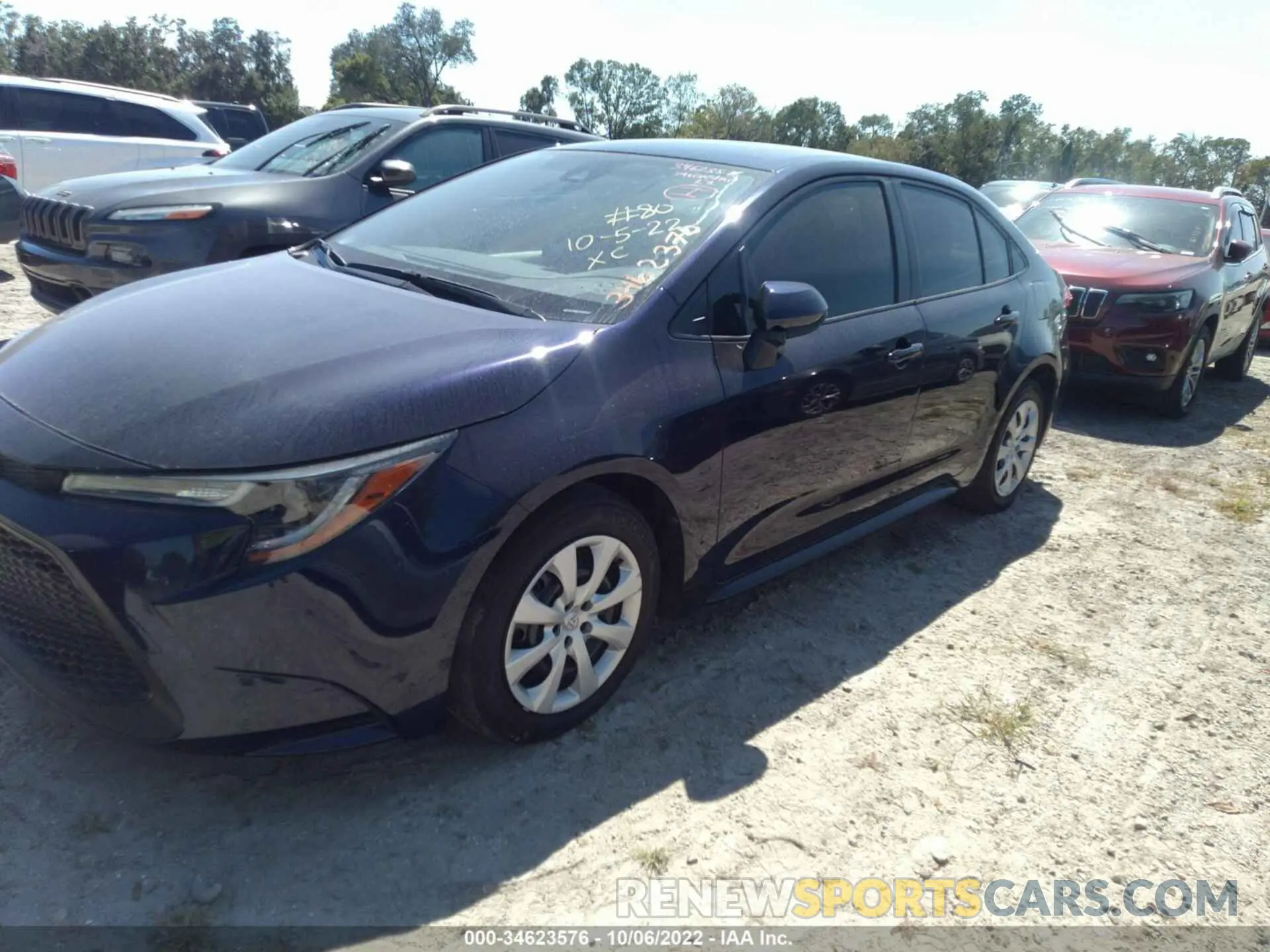2 fotografías del automóvil dañado JTDEPMAE8NJ200886 TOYOTA COROLLA 2022