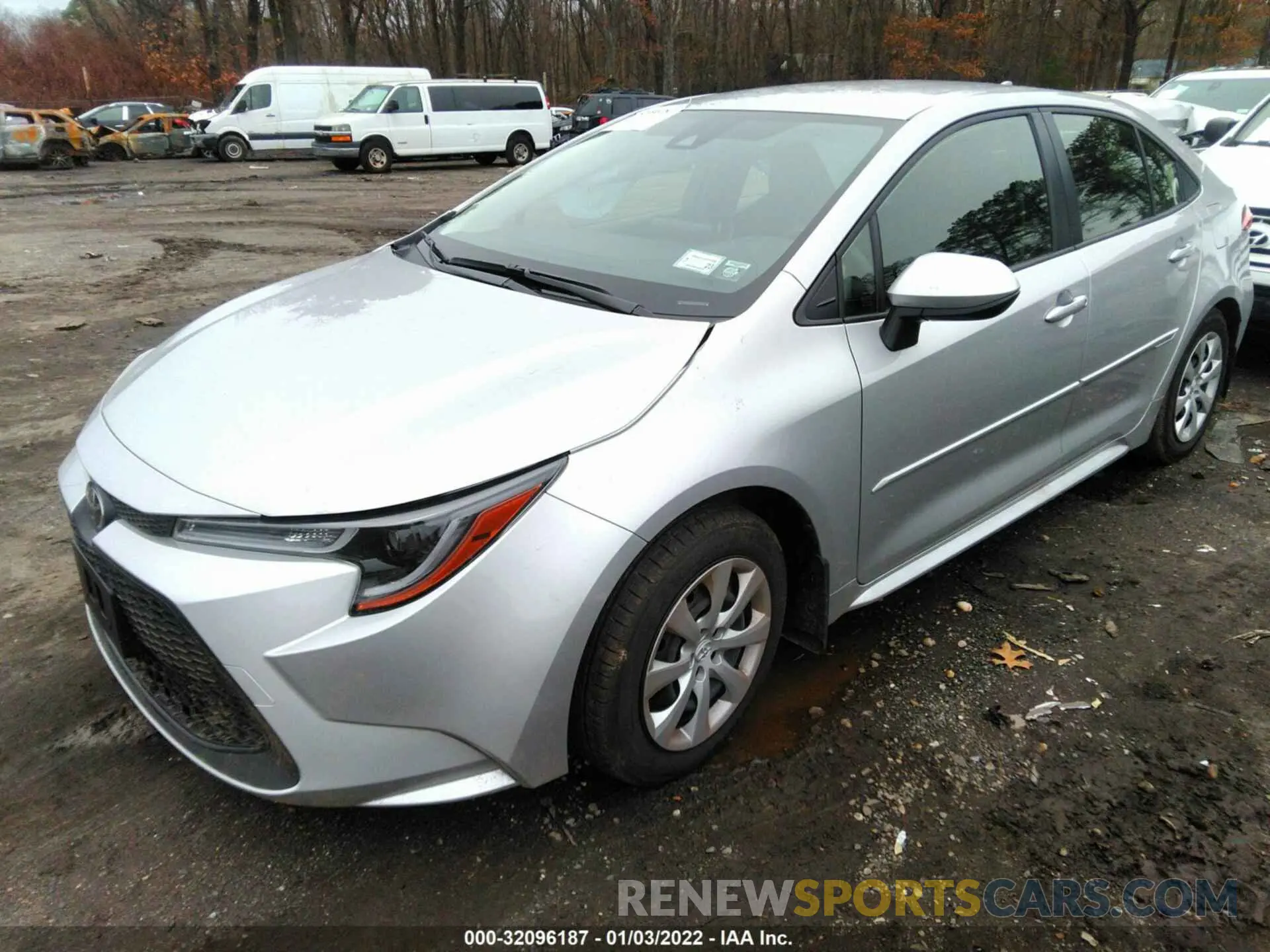 2 fotografías del automóvil dañado JTDEPMAE8NJ204145 TOYOTA COROLLA 2022