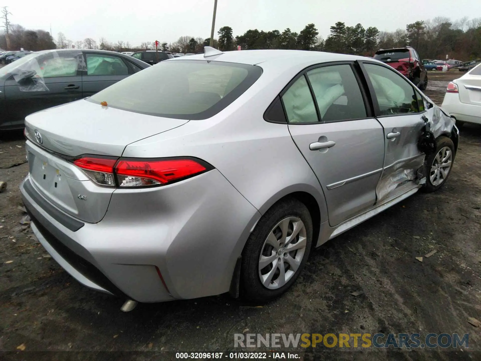 4 fotografías del automóvil dañado JTDEPMAE8NJ204145 TOYOTA COROLLA 2022