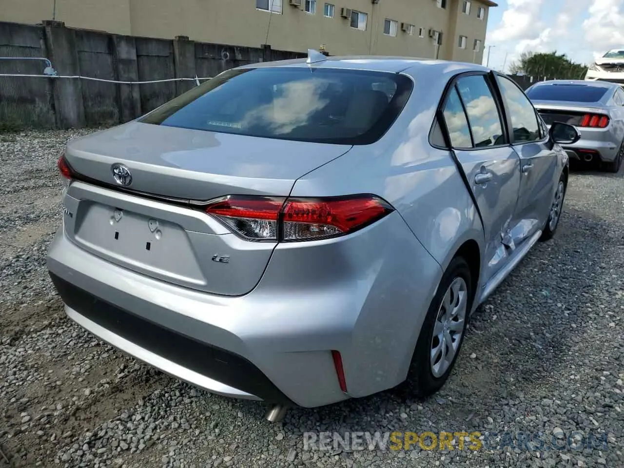 4 fotografías del automóvil dañado JTDEPMAE9N3009045 TOYOTA COROLLA 2022