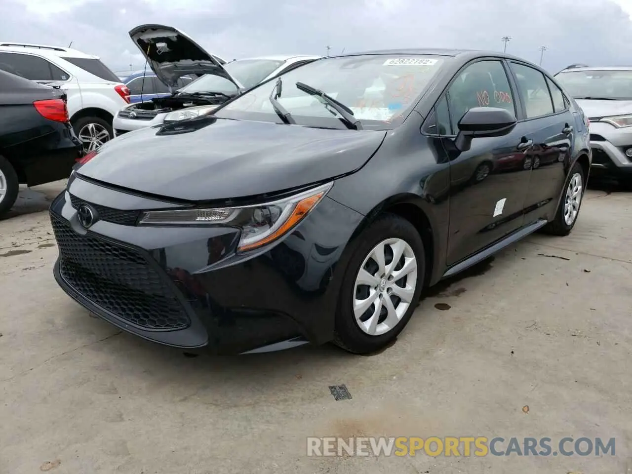 2 fotografías del automóvil dañado JTDEPMAE9NJ190336 TOYOTA COROLLA 2022