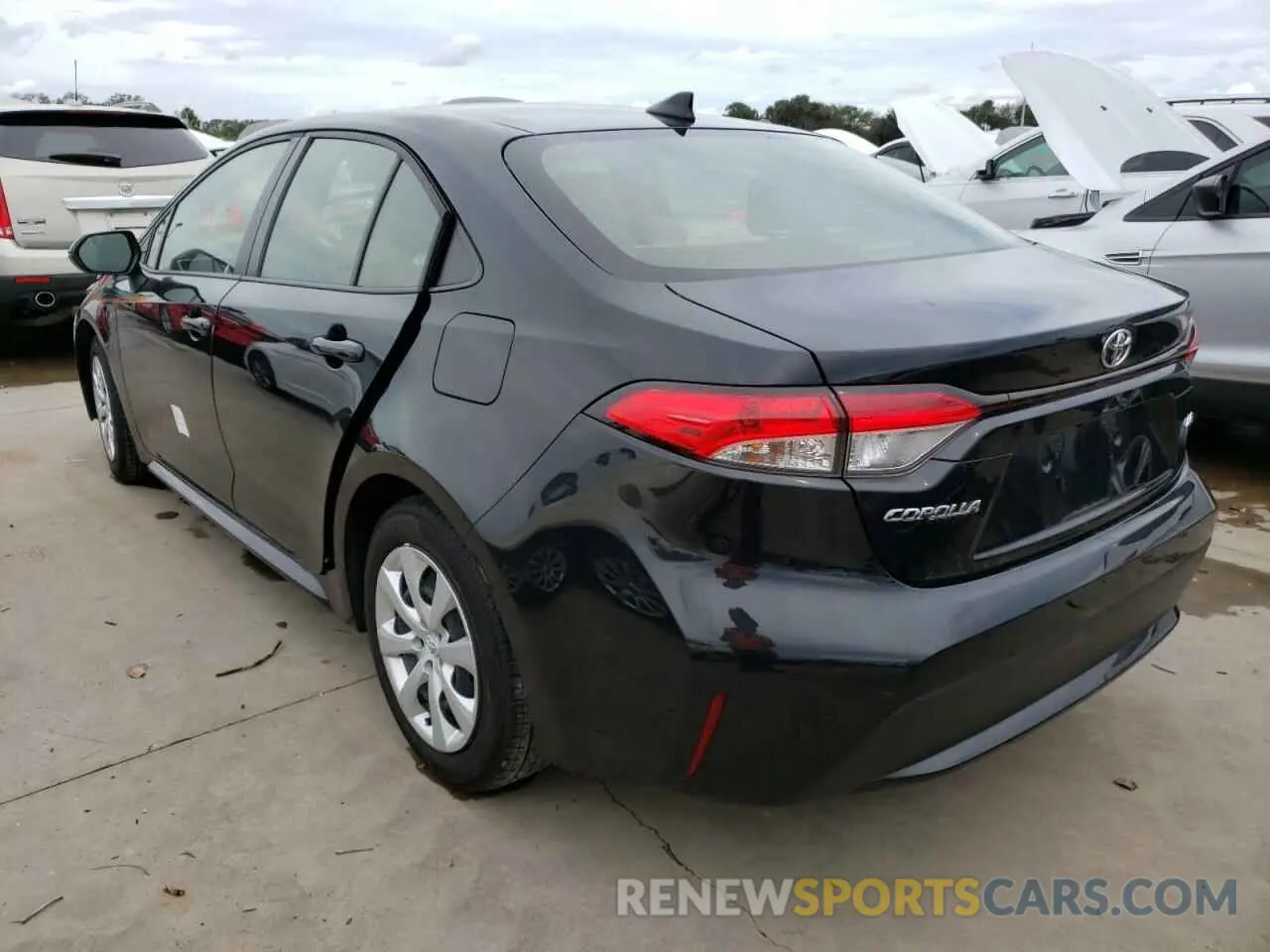 3 fotografías del automóvil dañado JTDEPMAE9NJ190336 TOYOTA COROLLA 2022