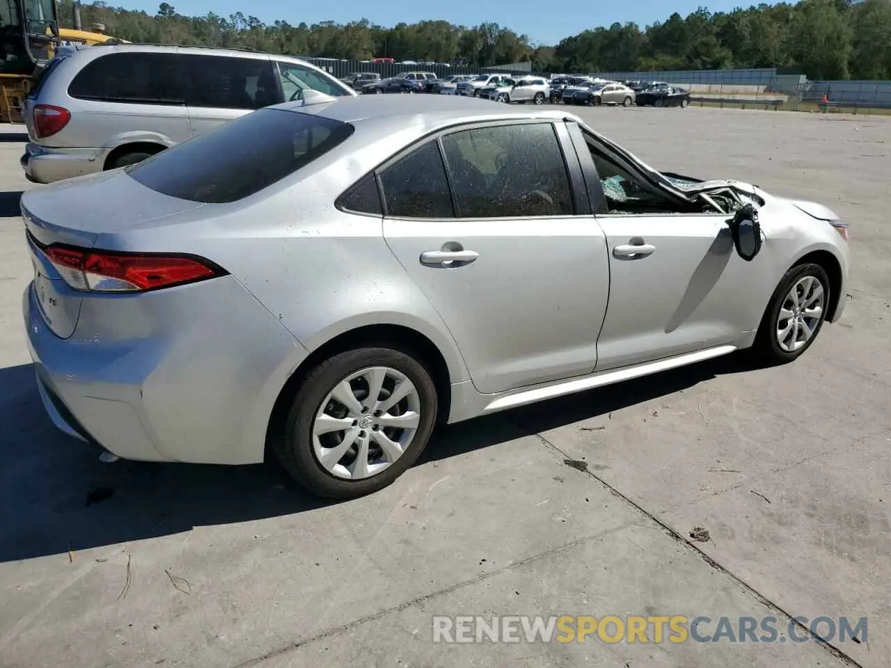 3 fotografías del automóvil dañado JTDEPMAE9NJ191728 TOYOTA COROLLA 2022