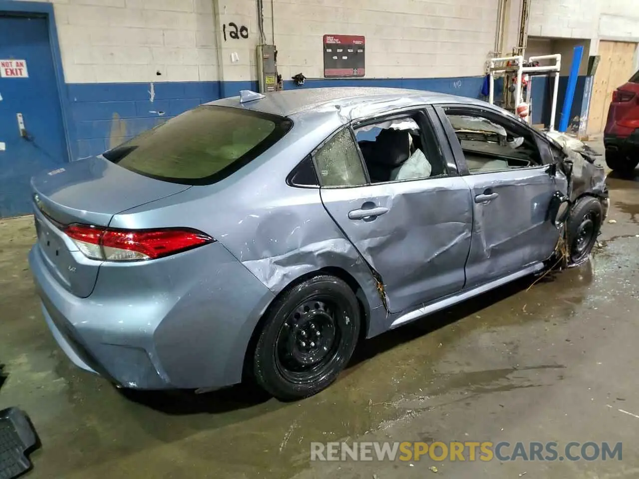 3 fotografías del automóvil dañado JTDEPMAE9NJ199733 TOYOTA COROLLA 2022