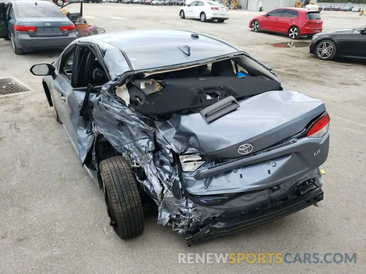 10 fotografías del automóvil dañado JTDEPMAE9NJ213405 TOYOTA COROLLA 2022