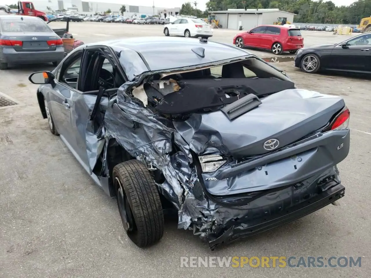 3 fotografías del automóvil dañado JTDEPMAE9NJ213405 TOYOTA COROLLA 2022