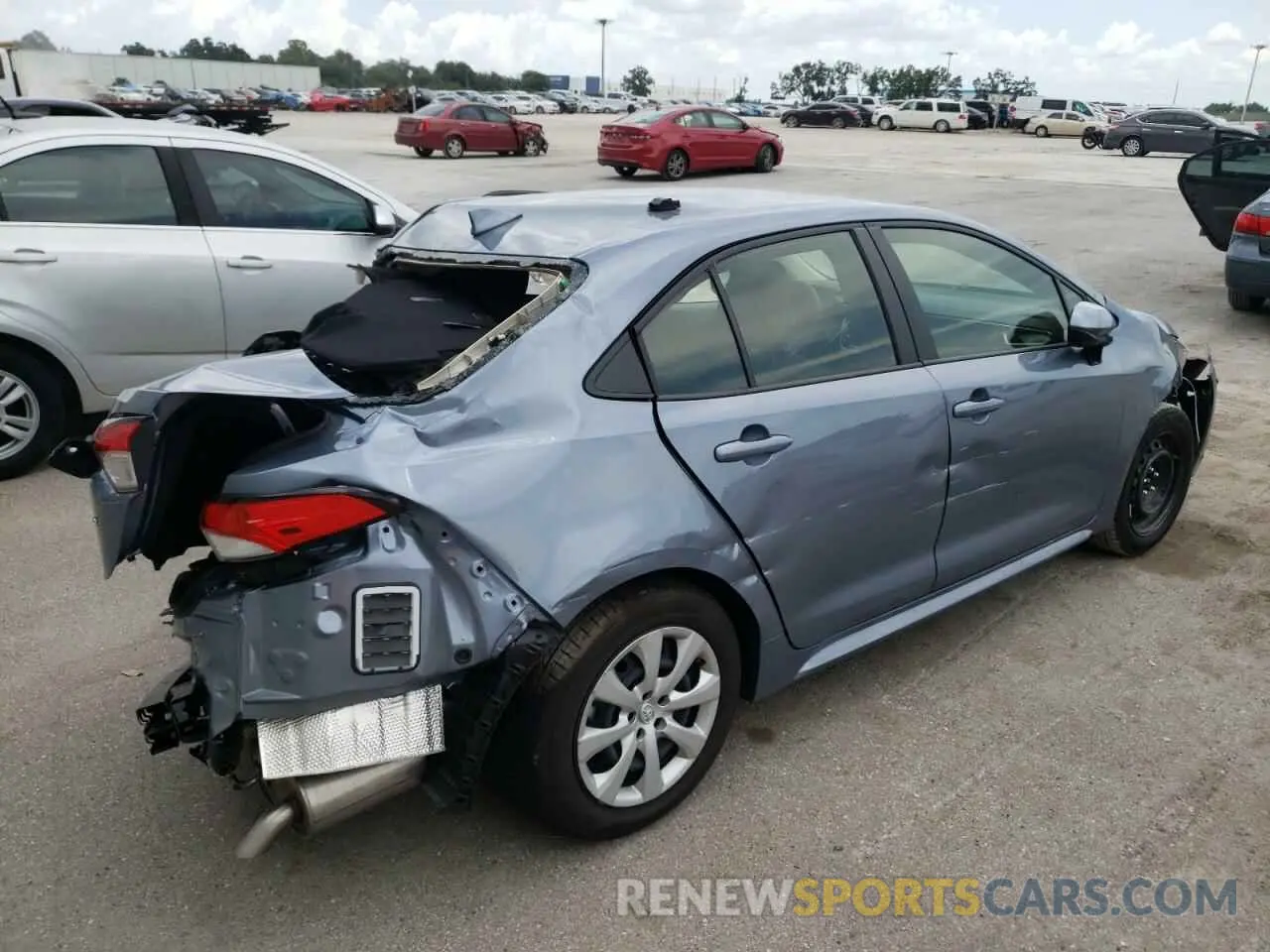 4 fotografías del automóvil dañado JTDEPMAE9NJ213405 TOYOTA COROLLA 2022