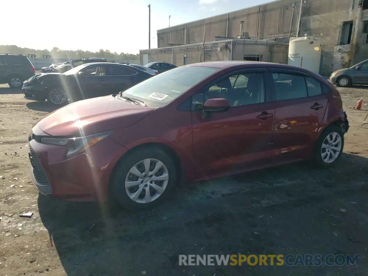 1 fotografías del automóvil dañado JTDEPMAE9NJ216773 TOYOTA COROLLA 2022