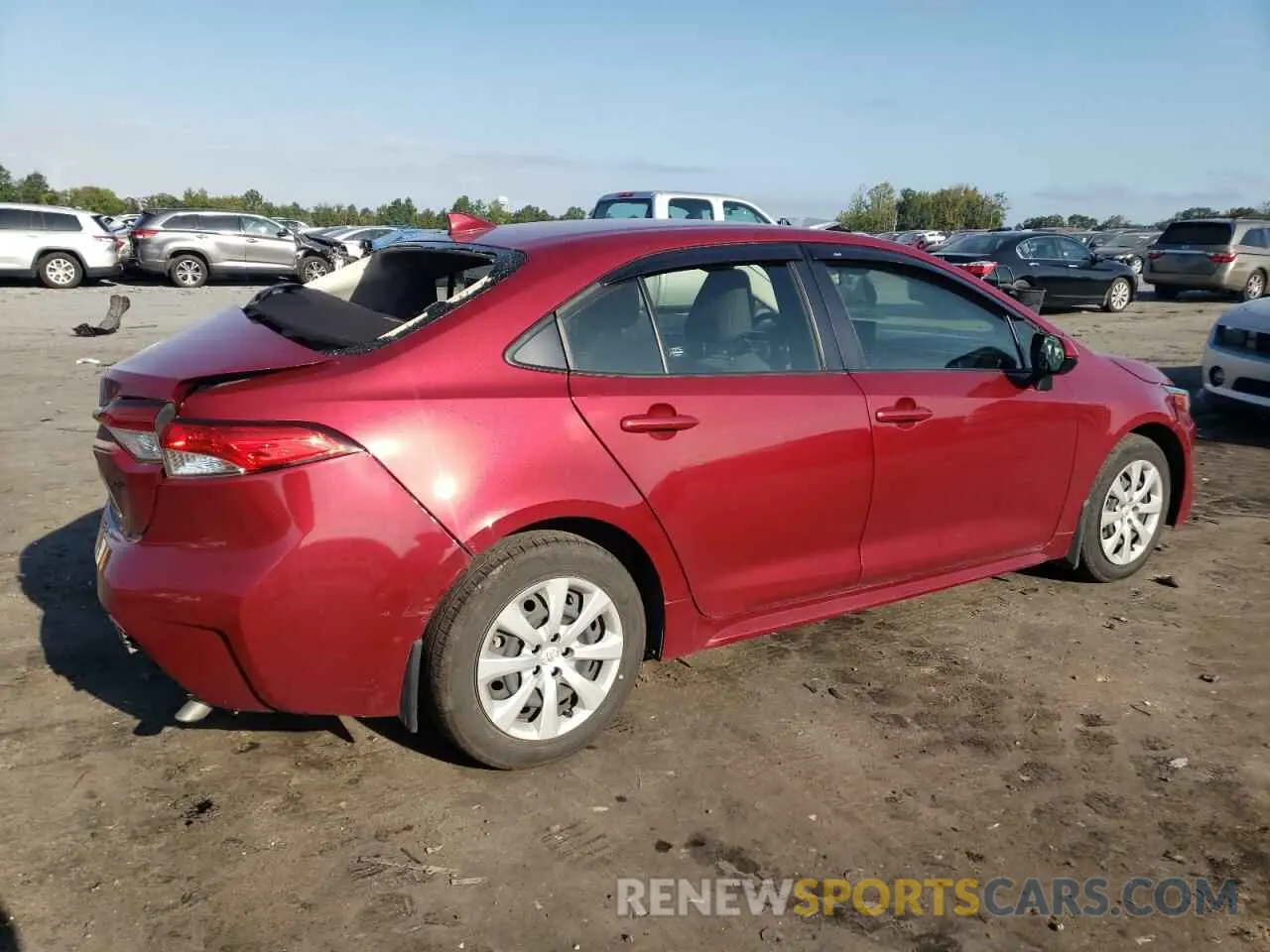 3 fotografías del automóvil dañado JTDEPMAE9NJ216773 TOYOTA COROLLA 2022