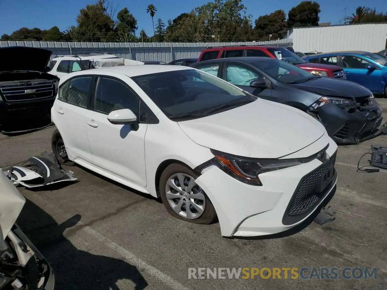 4 fotografías del automóvil dañado JTDEPMAEXN3014755 TOYOTA COROLLA 2022