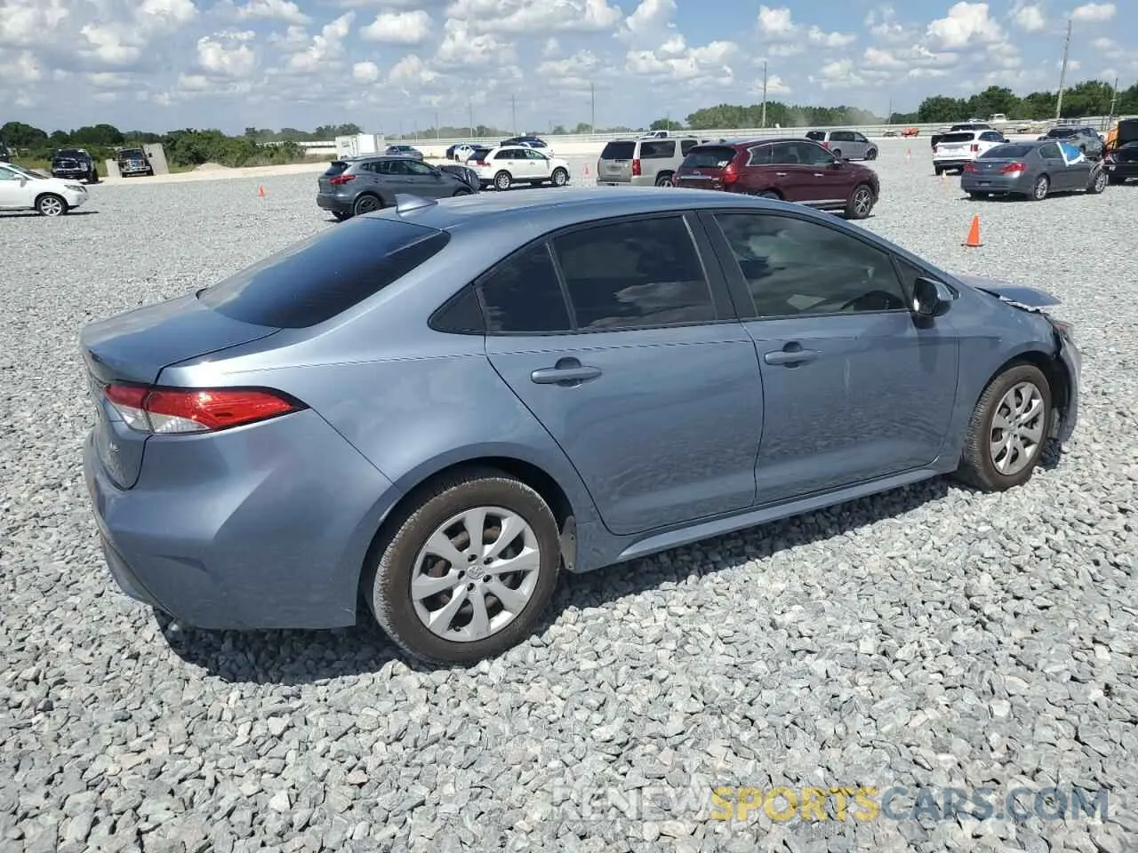 3 fotografías del automóvil dañado JTDEPMAEXN3015811 TOYOTA COROLLA 2022