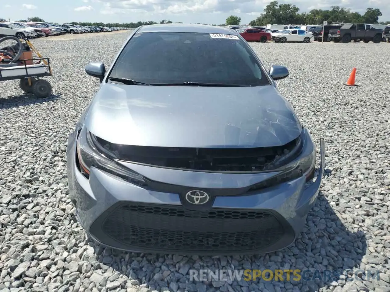 5 fotografías del automóvil dañado JTDEPMAEXN3015811 TOYOTA COROLLA 2022