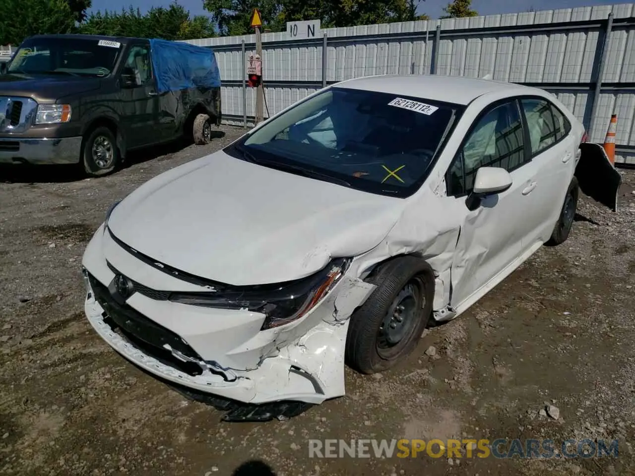 2 fotografías del automóvil dañado JTDEPMAEXN3018871 TOYOTA COROLLA 2022