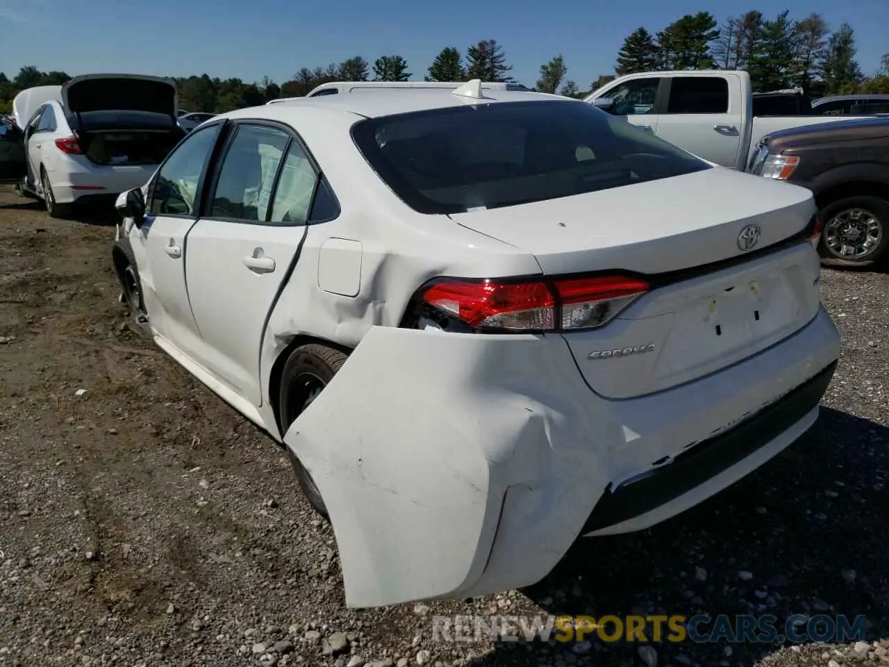 3 fotografías del automóvil dañado JTDEPMAEXN3018871 TOYOTA COROLLA 2022