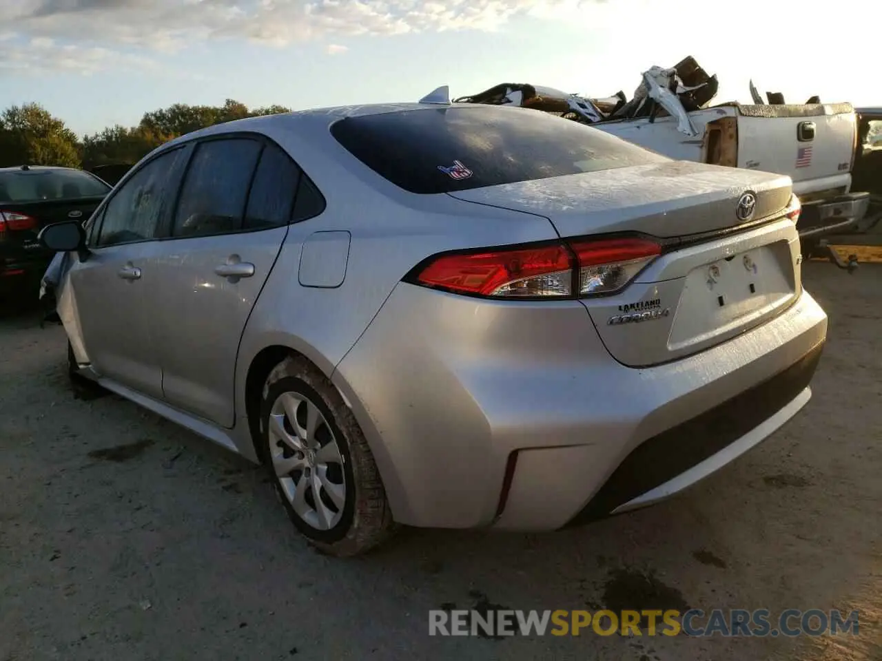3 fotografías del automóvil dañado JTDEPMAEXNJ224848 TOYOTA COROLLA 2022