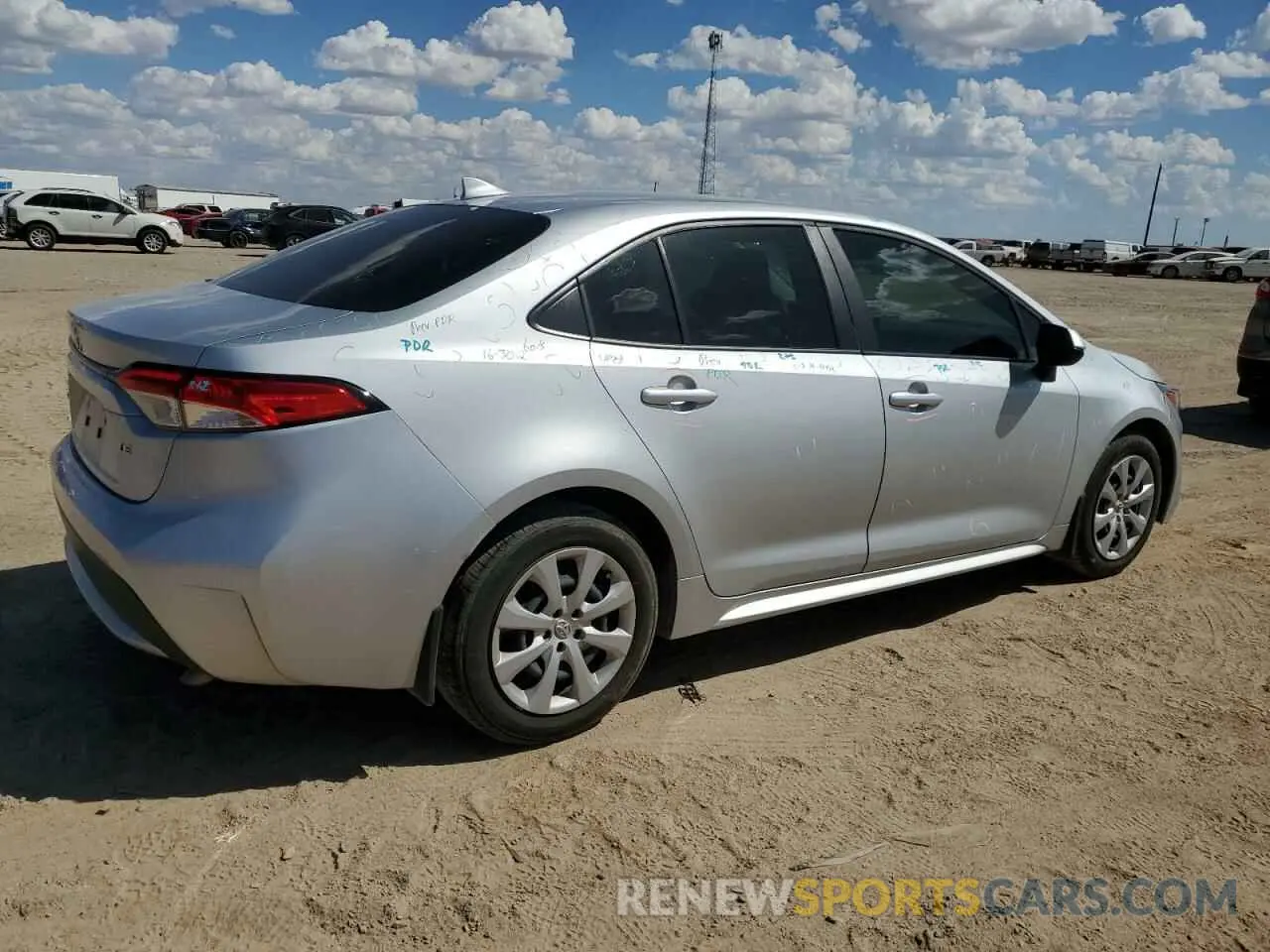 3 fotografías del automóvil dañado JTDEPMAEXNJ229189 TOYOTA COROLLA 2022