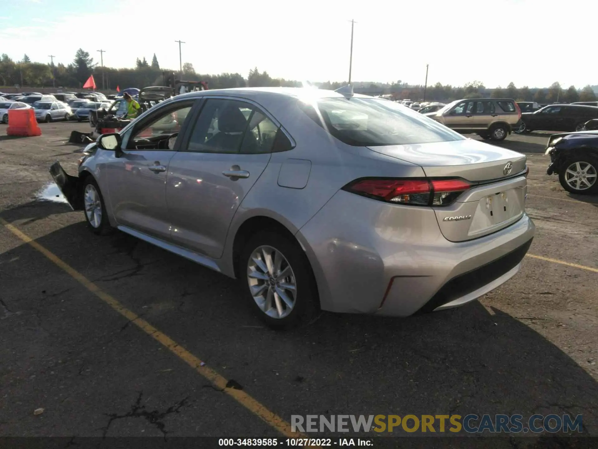 3 fotografías del automóvil dañado JTDFPMAE1NJ214410 TOYOTA COROLLA 2022