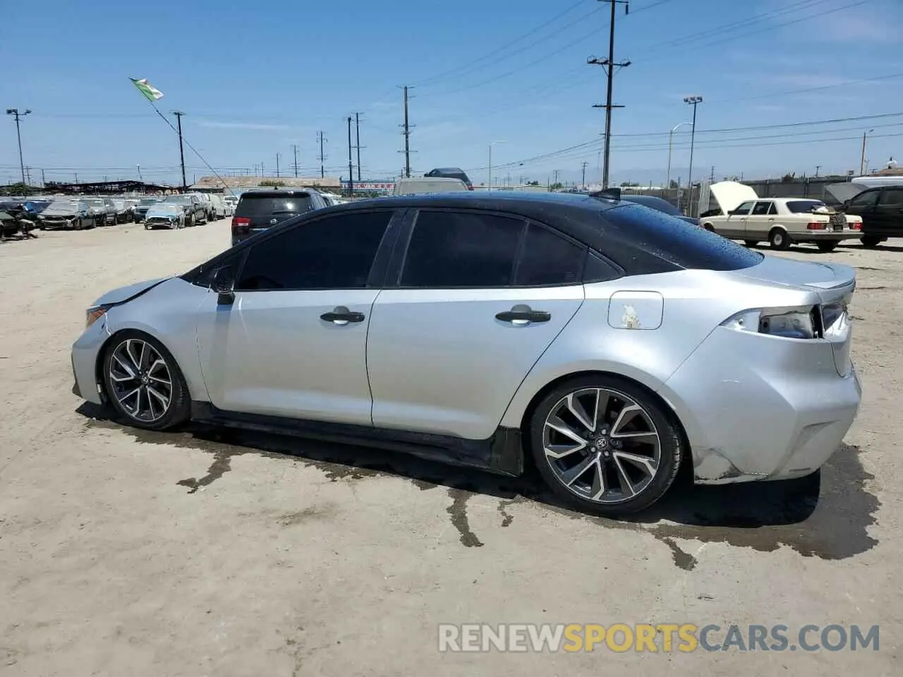 2 fotografías del automóvil dañado JTDM4MCE1NJ091608 TOYOTA COROLLA 2022