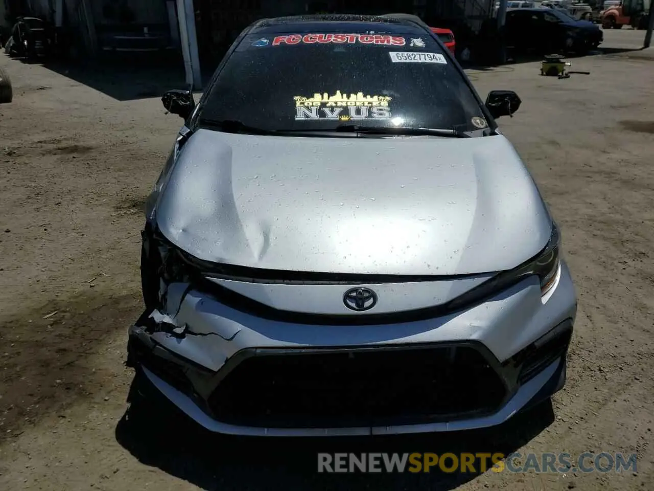 5 fotografías del automóvil dañado JTDM4MCE1NJ091608 TOYOTA COROLLA 2022