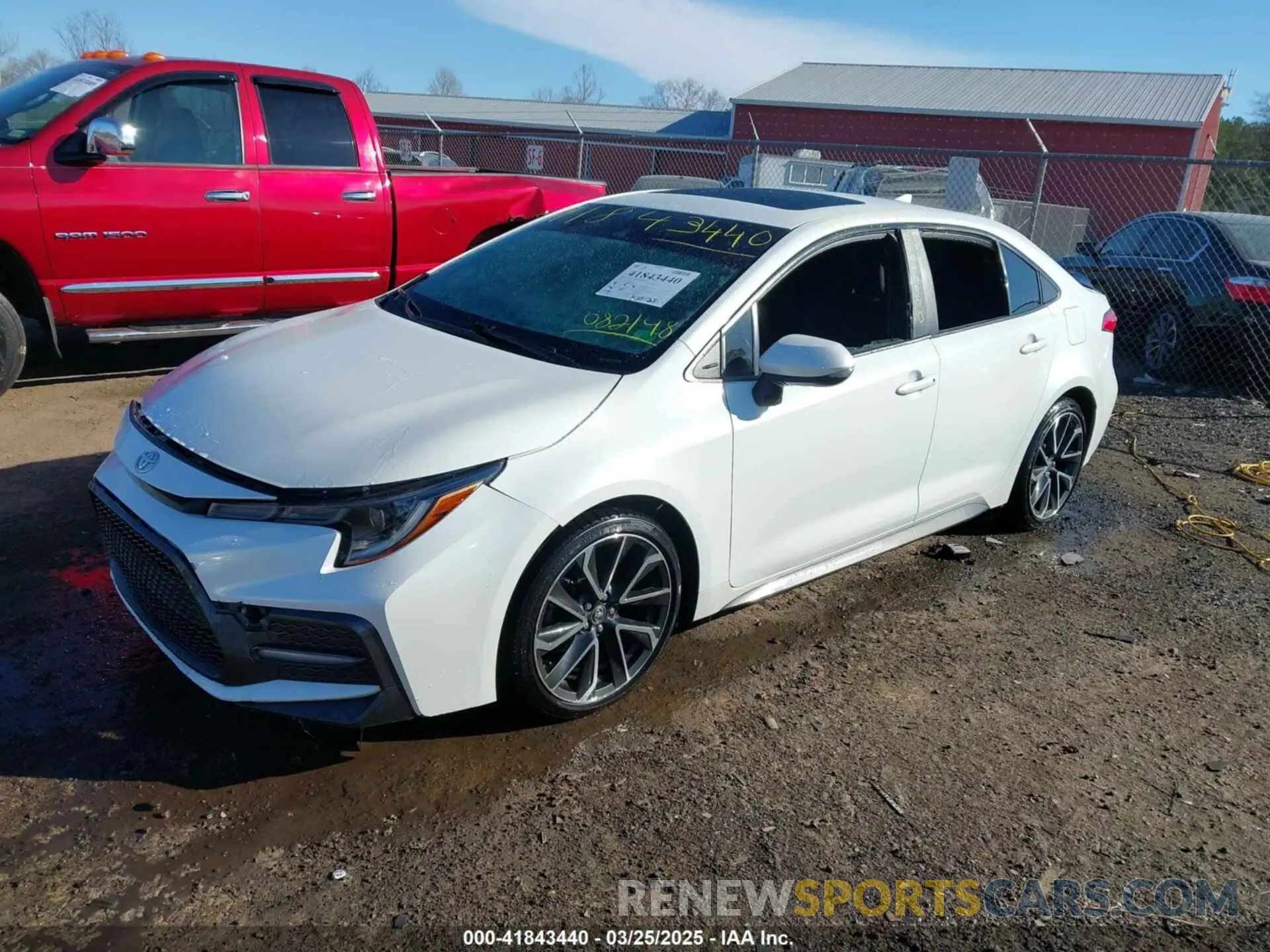 2 fotografías del automóvil dañado JTDM4MCE3NJ082148 TOYOTA COROLLA 2022
