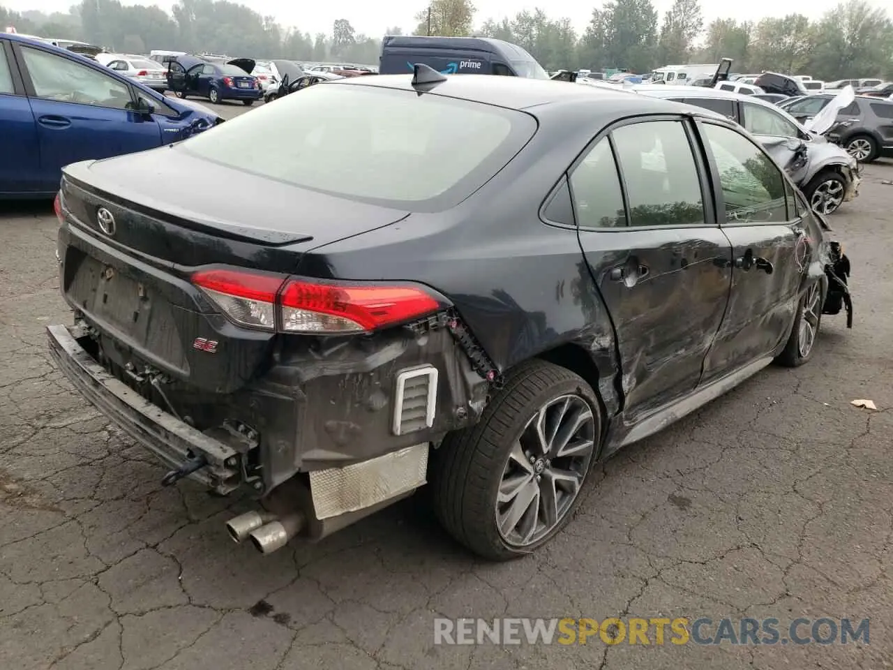 4 fotografías del automóvil dañado JTDM4MCE3NJ088256 TOYOTA COROLLA 2022