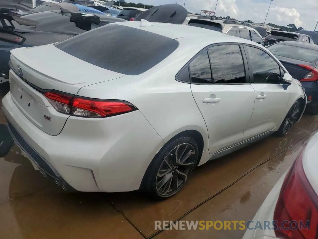 3 fotografías del automóvil dañado JTDM4MCE4NJ098391 TOYOTA COROLLA 2022