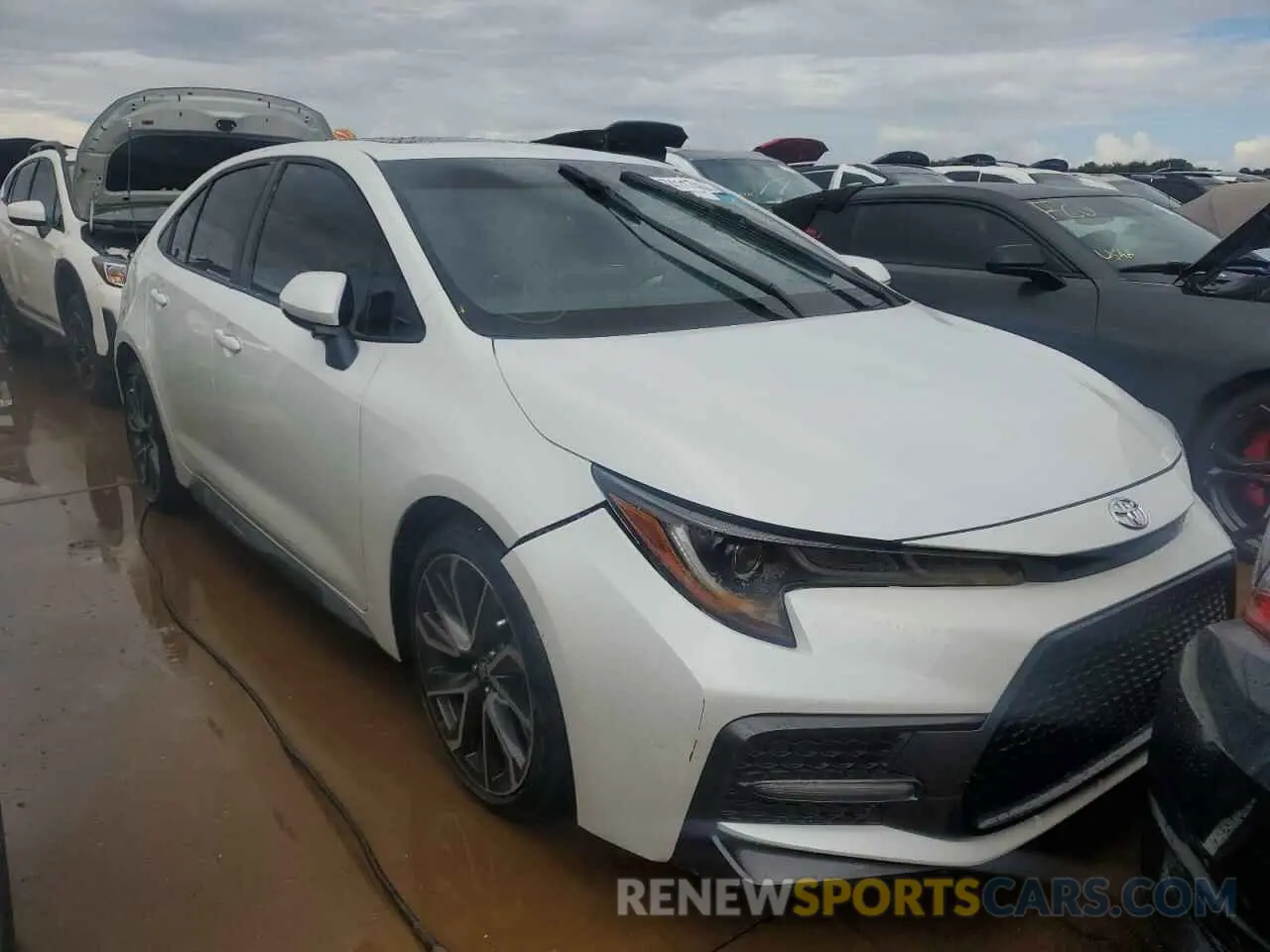 5 fotografías del automóvil dañado JTDM4MCE4NJ098391 TOYOTA COROLLA 2022