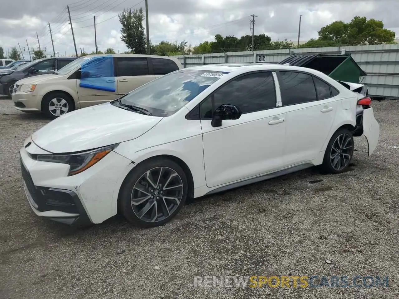 1 fotografías del automóvil dañado JTDM4MCE7NJ093332 TOYOTA COROLLA 2022
