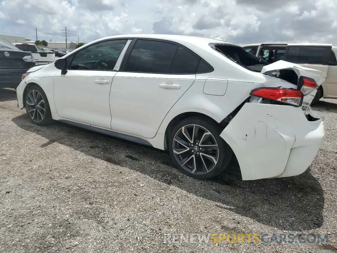 2 fotografías del automóvil dañado JTDM4MCE7NJ093332 TOYOTA COROLLA 2022