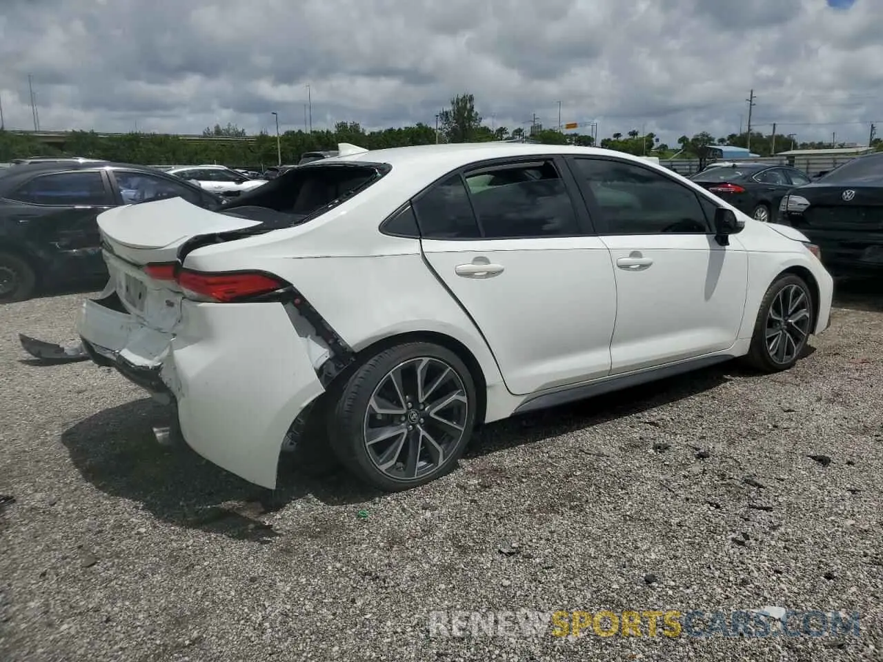 3 fotografías del automóvil dañado JTDM4MCE7NJ093332 TOYOTA COROLLA 2022