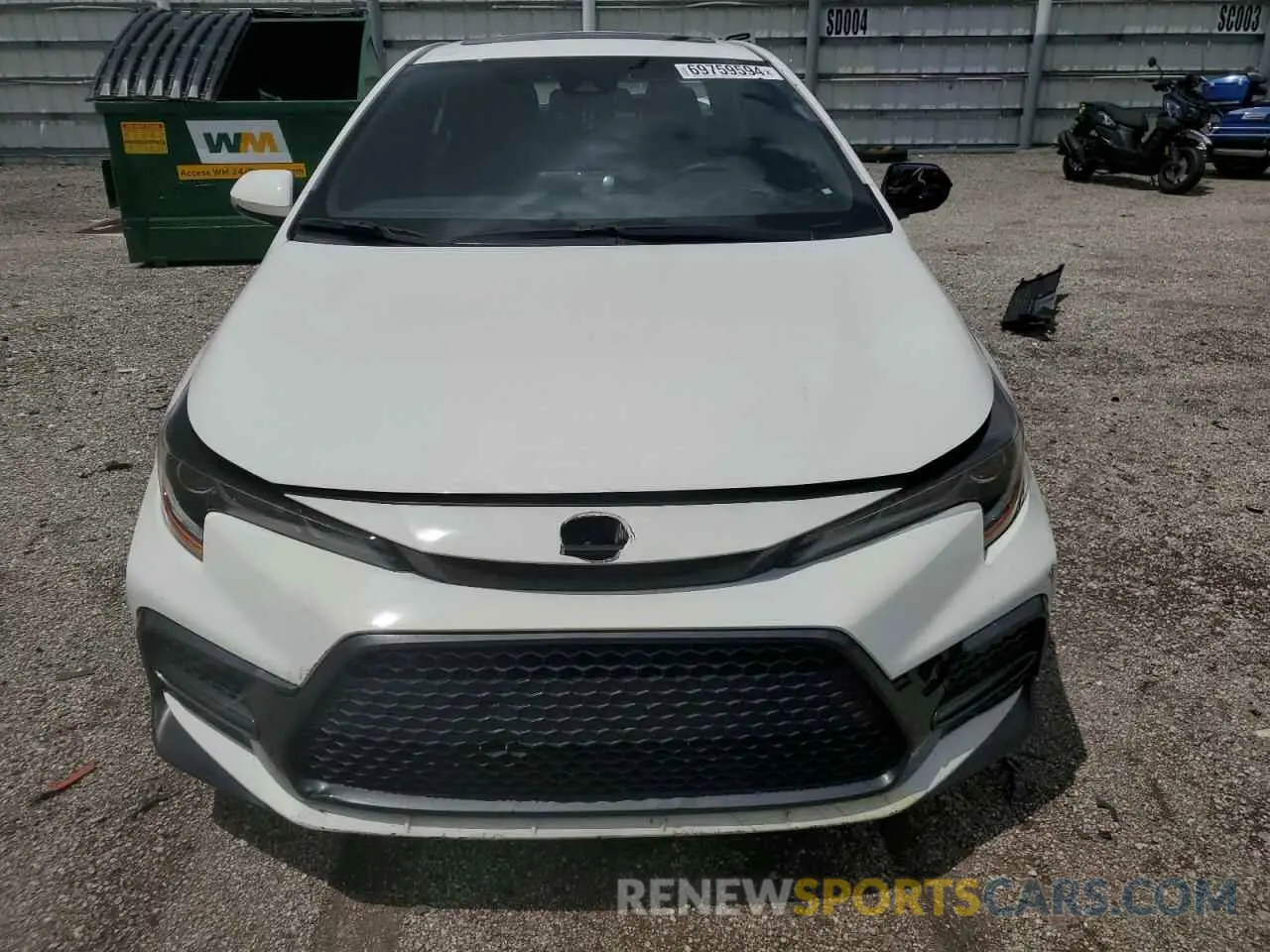 5 fotografías del automóvil dañado JTDM4MCE7NJ093332 TOYOTA COROLLA 2022