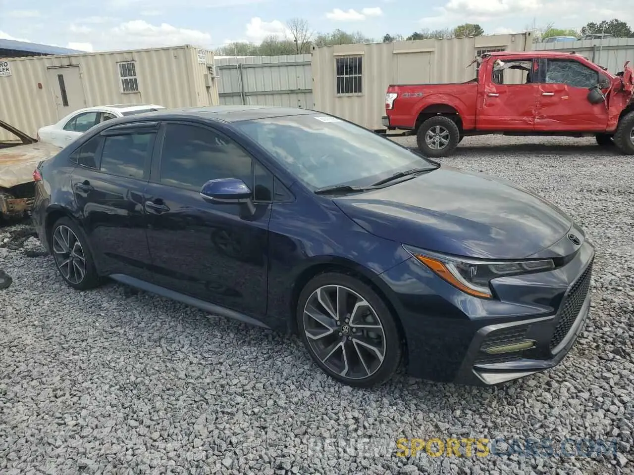 4 fotografías del automóvil dañado JTDM4MCE8NJ086762 TOYOTA COROLLA 2022