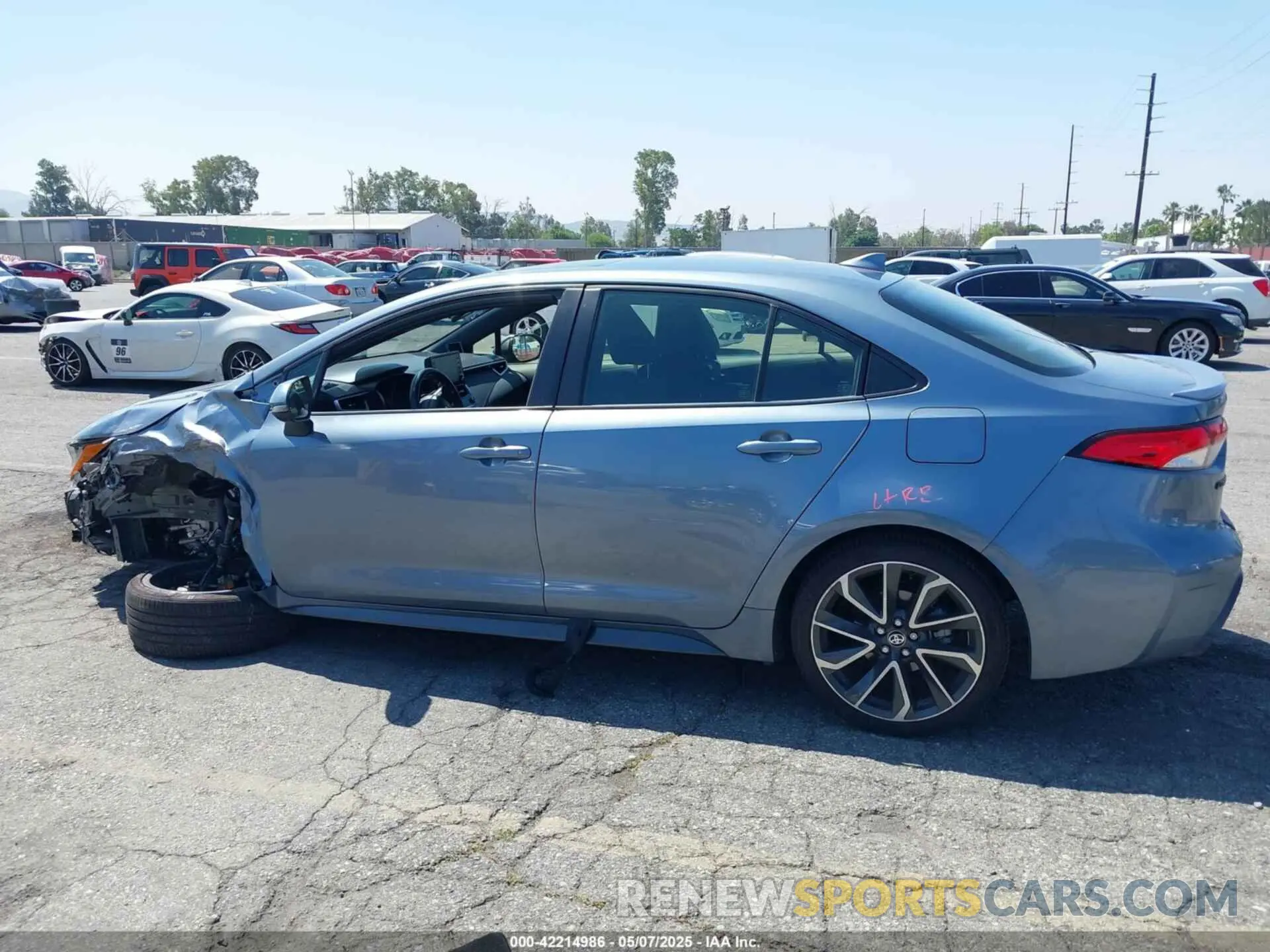 15 fotografías del automóvil dañado JTDP4MCE1NJ097972 TOYOTA COROLLA 2022