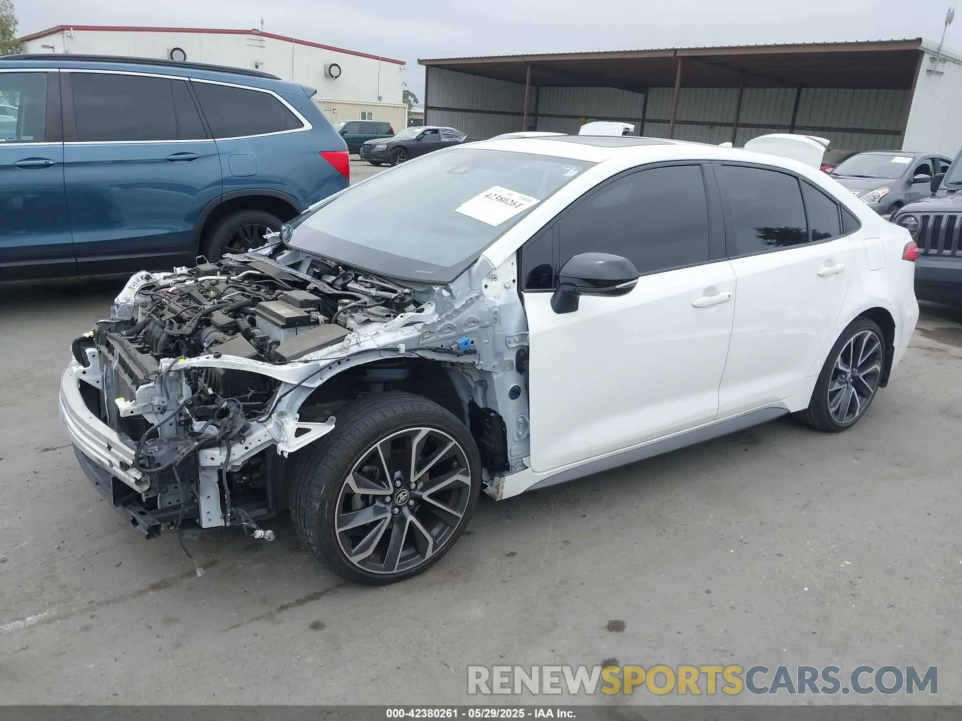 2 fotografías del automóvil dañado JTDP4MCE2N3503374 TOYOTA COROLLA 2022
