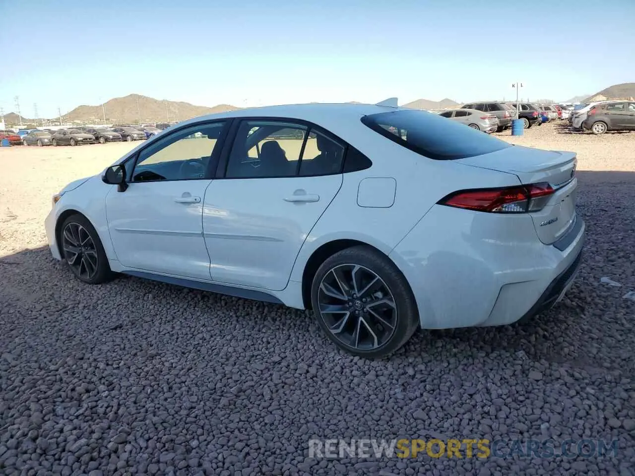 2 fotografías del automóvil dañado JTDP4MCE9NJ082717 TOYOTA COROLLA 2022