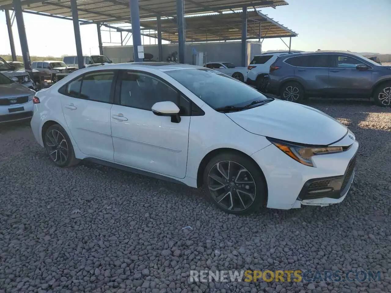 4 fotografías del automóvil dañado JTDP4MCE9NJ082717 TOYOTA COROLLA 2022