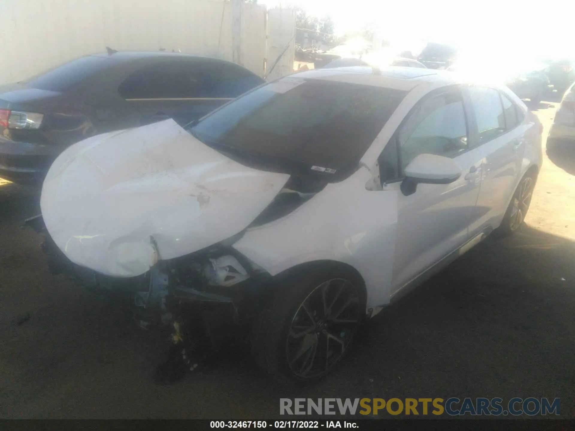2 fotografías del automóvil dañado JTDP4MCEXNJ082130 TOYOTA COROLLA 2022
