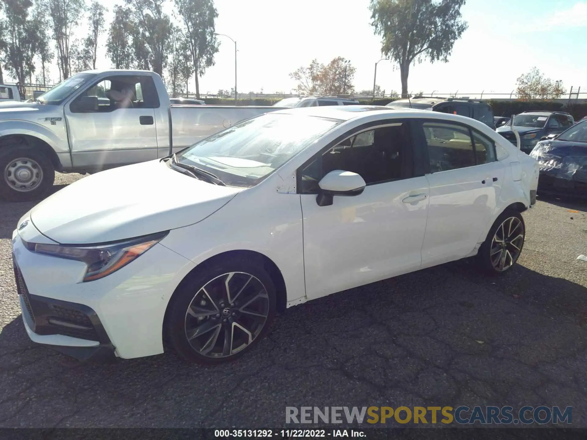2 fotografías del automóvil dañado JTDP4MCEXNJ085996 TOYOTA COROLLA 2022
