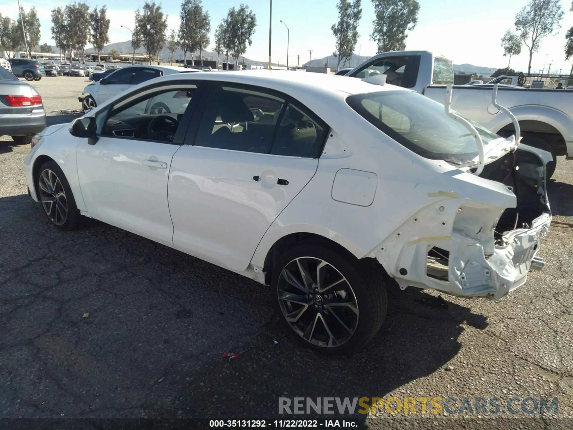 3 fotografías del automóvil dañado JTDP4MCEXNJ085996 TOYOTA COROLLA 2022