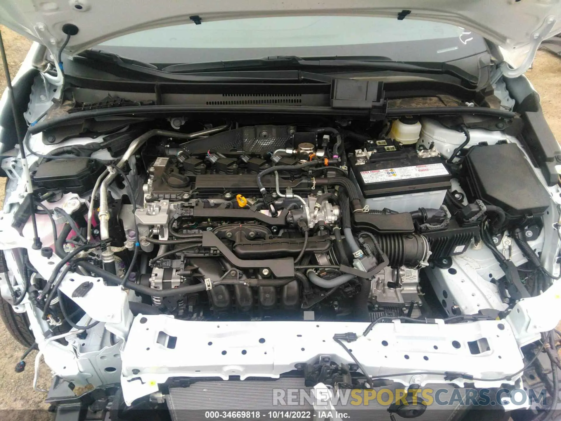 10 fotografías del automóvil dañado JTDS4MCE1N3512318 TOYOTA COROLLA 2022