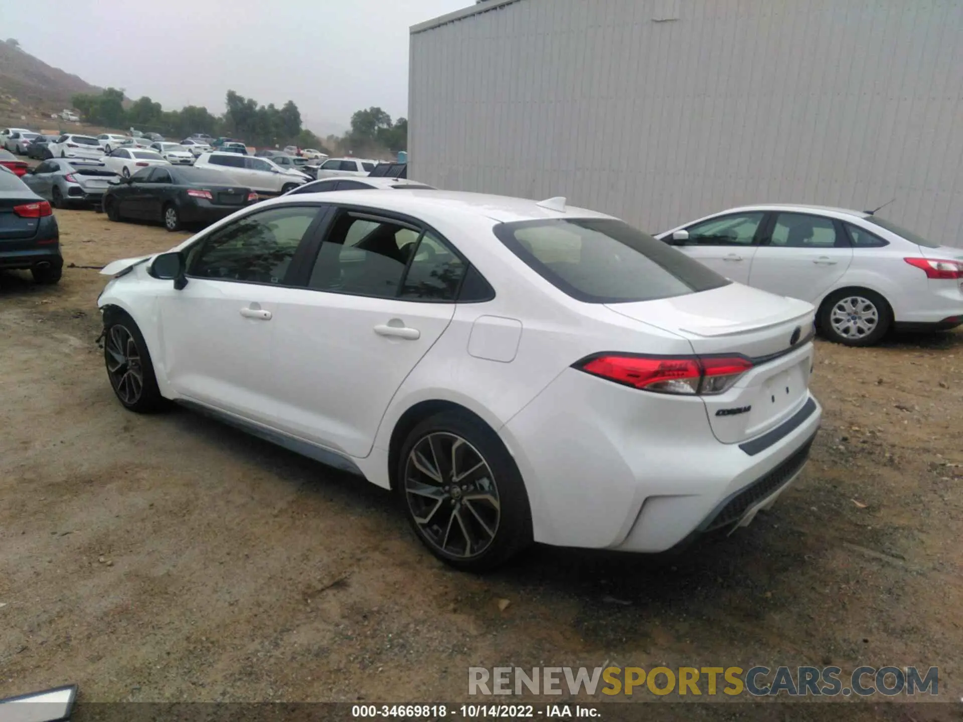 3 fotografías del automóvil dañado JTDS4MCE1N3512318 TOYOTA COROLLA 2022