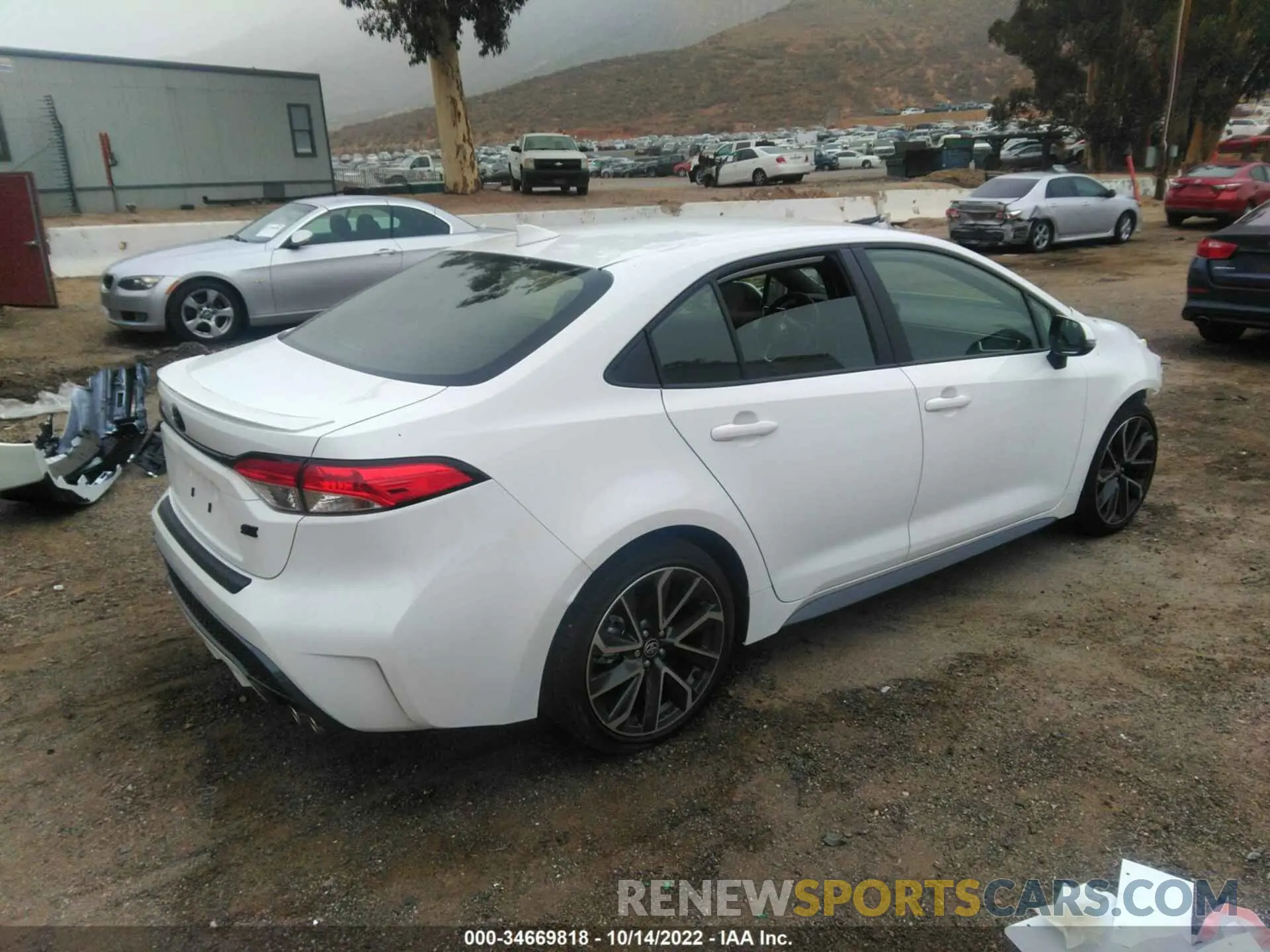 4 fotografías del automóvil dañado JTDS4MCE1N3512318 TOYOTA COROLLA 2022