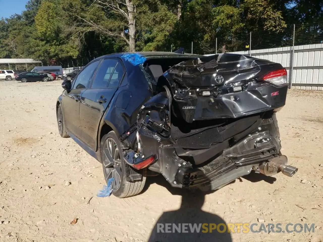 3 fotografías del automóvil dañado JTDS4MCE1NJ095326 TOYOTA COROLLA 2022