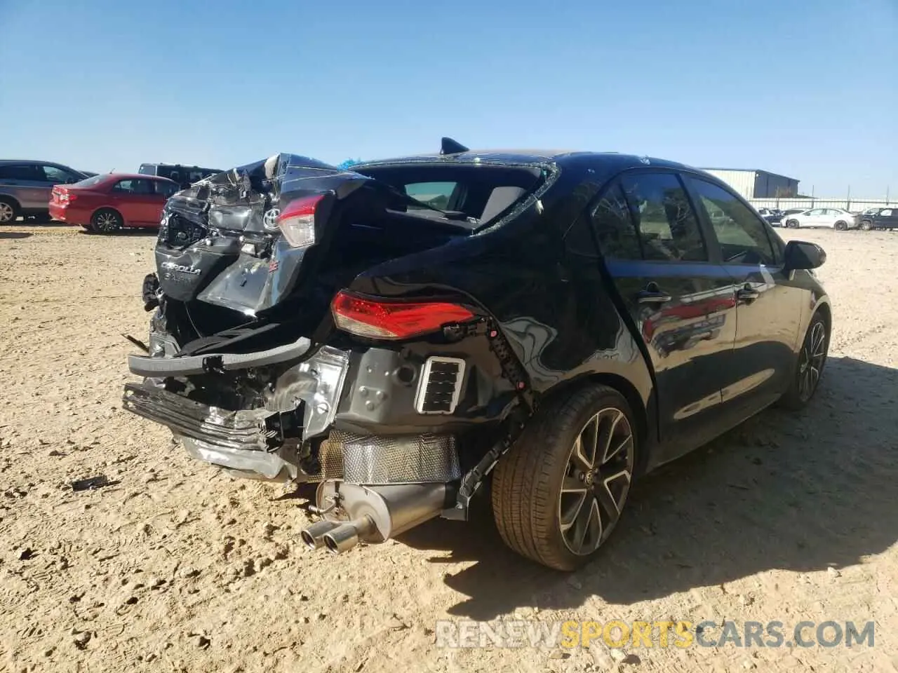 4 fotografías del automóvil dañado JTDS4MCE1NJ095326 TOYOTA COROLLA 2022