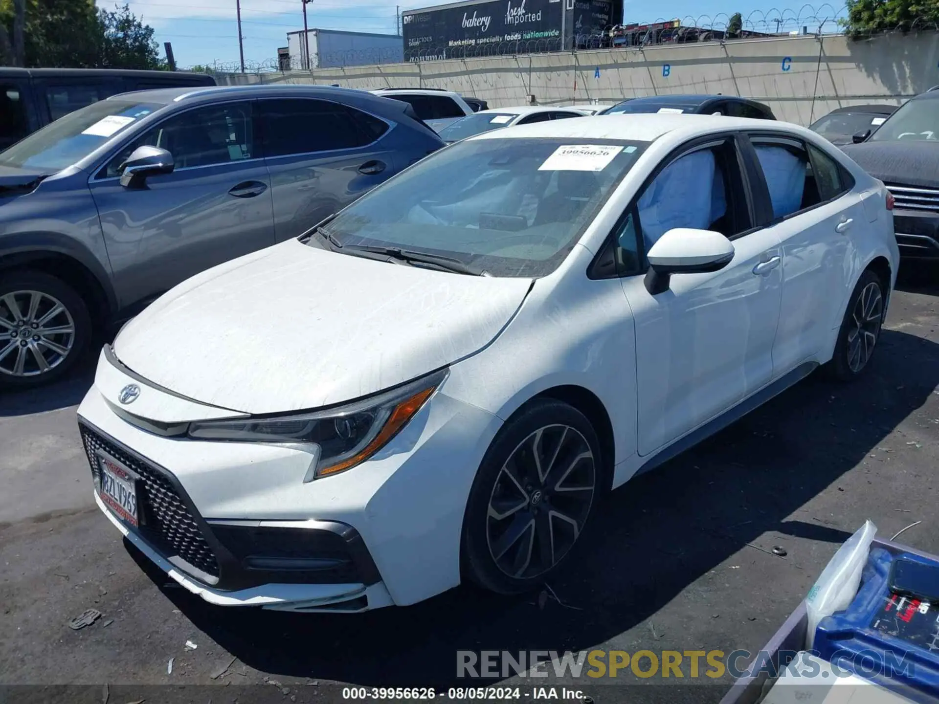 2 fotografías del automóvil dañado JTDS4MCE2N3502039 TOYOTA COROLLA 2022