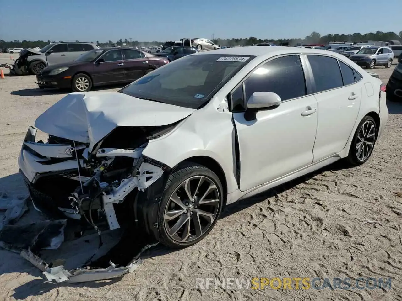 1 fotografías del automóvil dañado JTDS4MCE2N3509119 TOYOTA COROLLA 2022